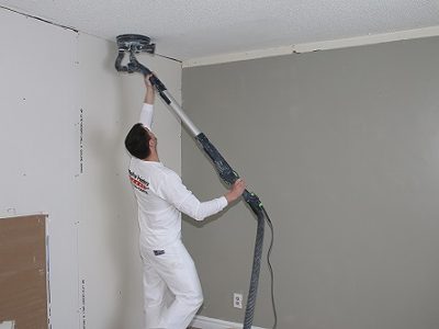sanding popcorn ceiling
