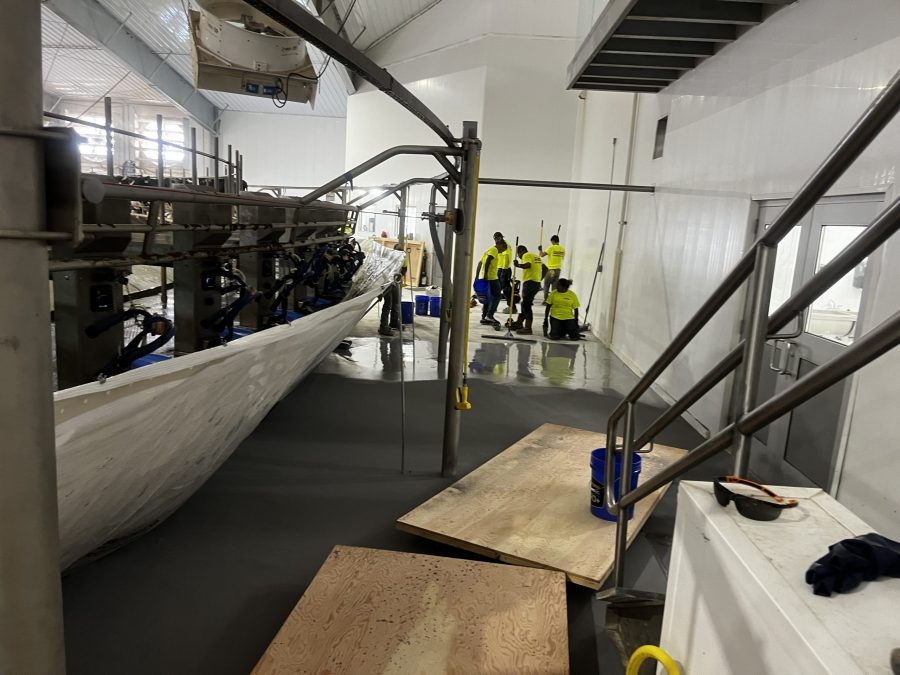 McCarty Farms Commercial Flooring Project applying the product to the floor Preview Image 9