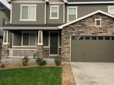 repainted home exterior