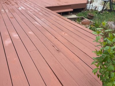 stained deck