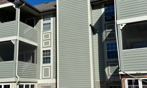 After - Multi-Unit Residential Building Exterior Painting & Staining Project