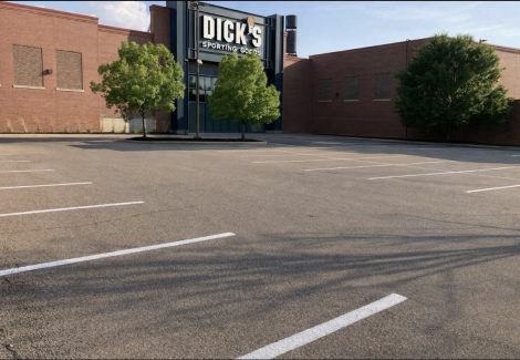 Shopping Center Parking Lot Restriping