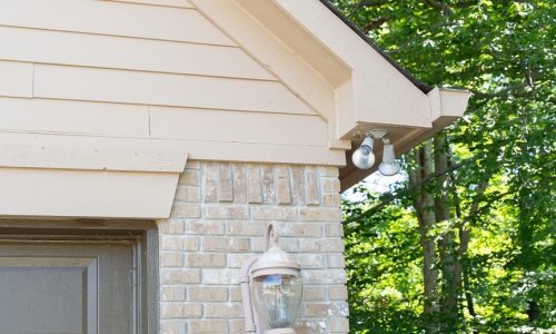 Close up of Siding & Soffits