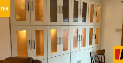 Newtown Square Cabinet Painting