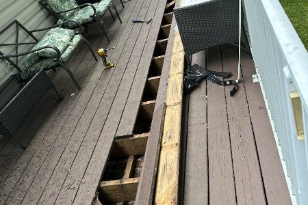 Condo Community Deck Reconstruction Project (Before/During)