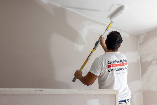 Interior residential painting in Winston-Salem.