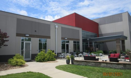 Front Entry of Multi-Colored Building