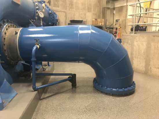 Blue Industrial Pipe