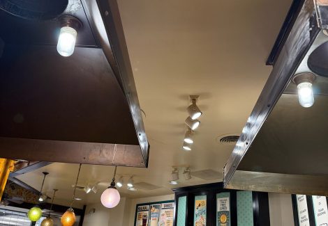 Ceiling of Fast Food Restaurant