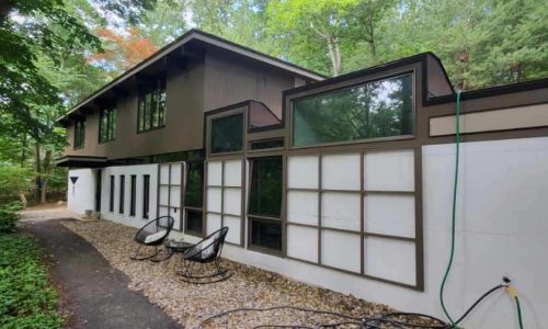 Antique Contemporary Exterior House Painting in Lexington, MA