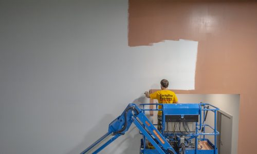 Gymnastics Facility Painting (During)