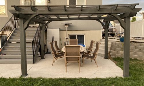 Pergola Staining