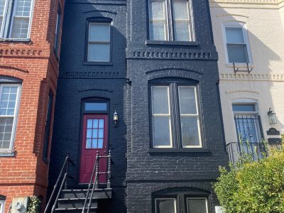 Gray row home