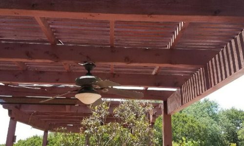 Outdoor Porch Staining Project