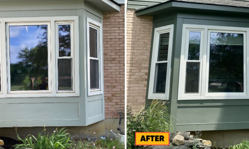Exterior Siding Replacement & House Painting Project (Before & After)