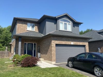Exterior stucco painting