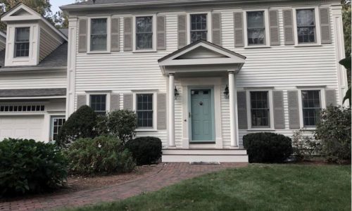 Painting to Georgian Colonial Home