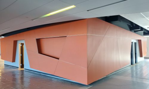 Neon Red Art Decor Walls