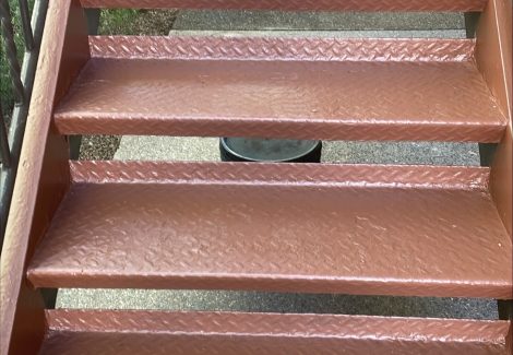 Metal Walkway & Staircase Paint Repair