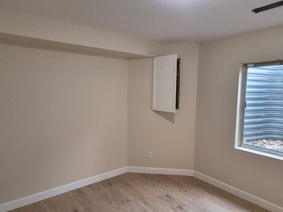 beige painted room interior