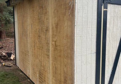 Residential Shed Wall Replacement