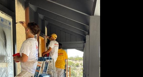 Exterior painting (during)