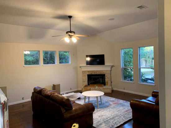 living room painted