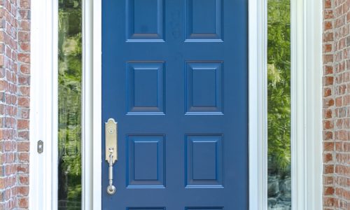 Blue Painted Front Door