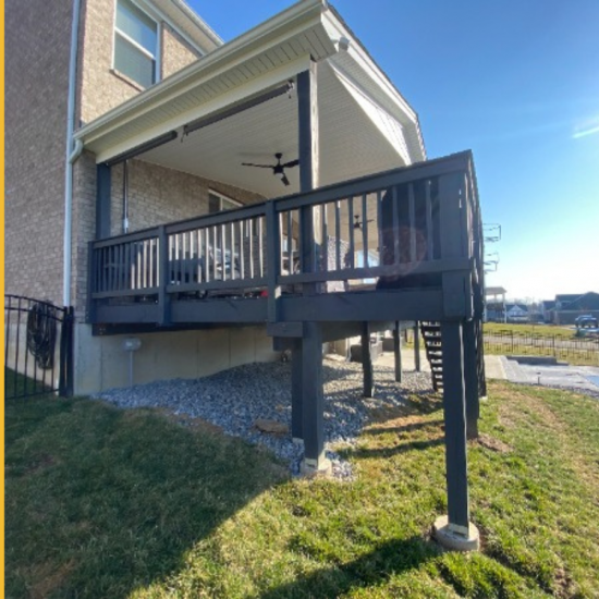 Backyard Deck Reconstruction & Composite Upgrade (Before)