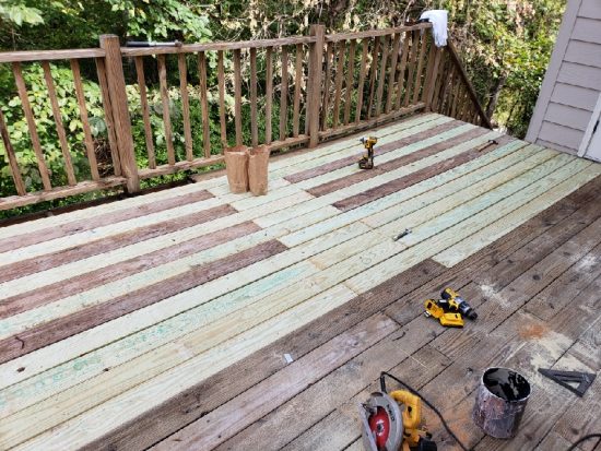 Deck Repair Board Replacement