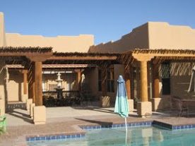 Playing your pergola off your paint.