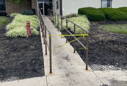 ADA-Compliant Concrete Sidewalk Replacement in Blue Ash, OH (Before)