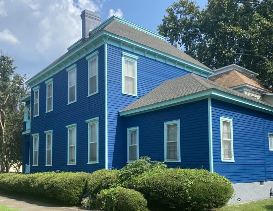 blue house