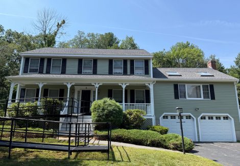 Repainted Home Exterior in Boxford, MA