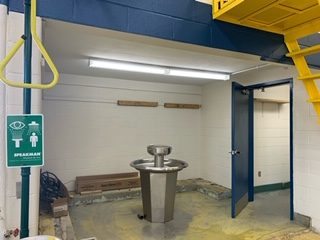 Locker Area after - Lancaster County Career & Technical Center