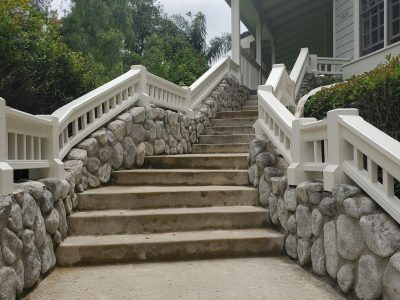 Repainted railing