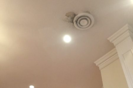 Close up of Popcorn Ceiling
