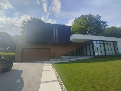 front of house after painting