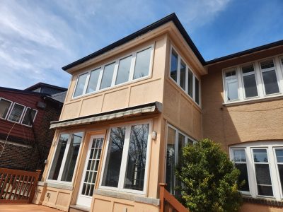 exterior painting of home backyard