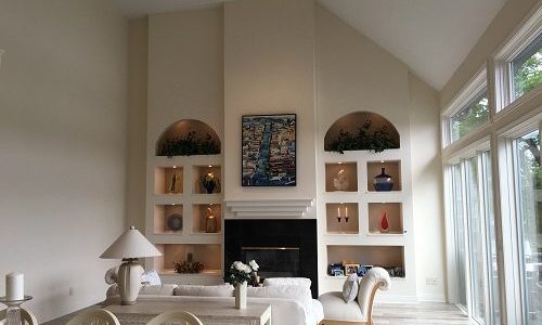 Soft White Walls & Shelves