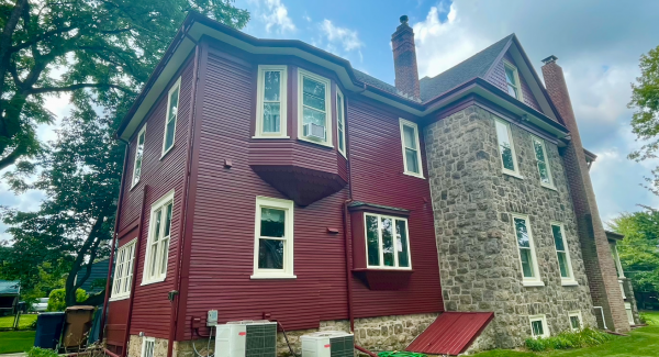 red exterior case study banner photo