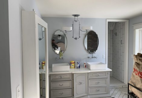 Bathroom Wallpaper Removal & Repaint