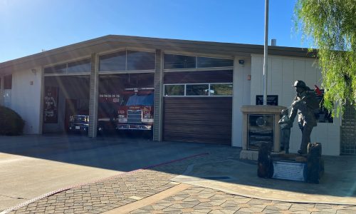Repainted Fire Station Exterior