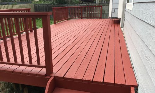 Deck Staining Project