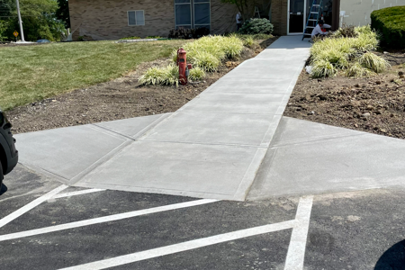 ADA-Compliant Concrete Sidewalk Replacement in Blue Ash, OH (After)
