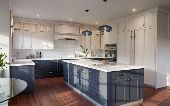painted kitchen