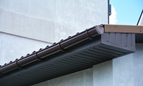 Painted roof fascia