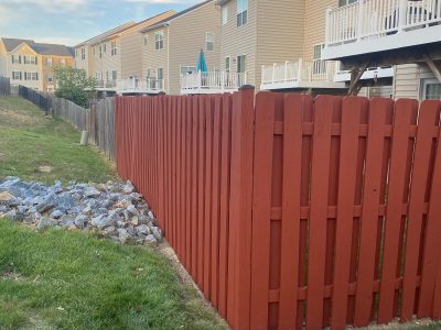 fence staining
