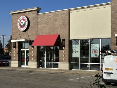 newly painted exterior of Panda Express restaurant