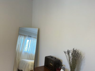 white painted room interior